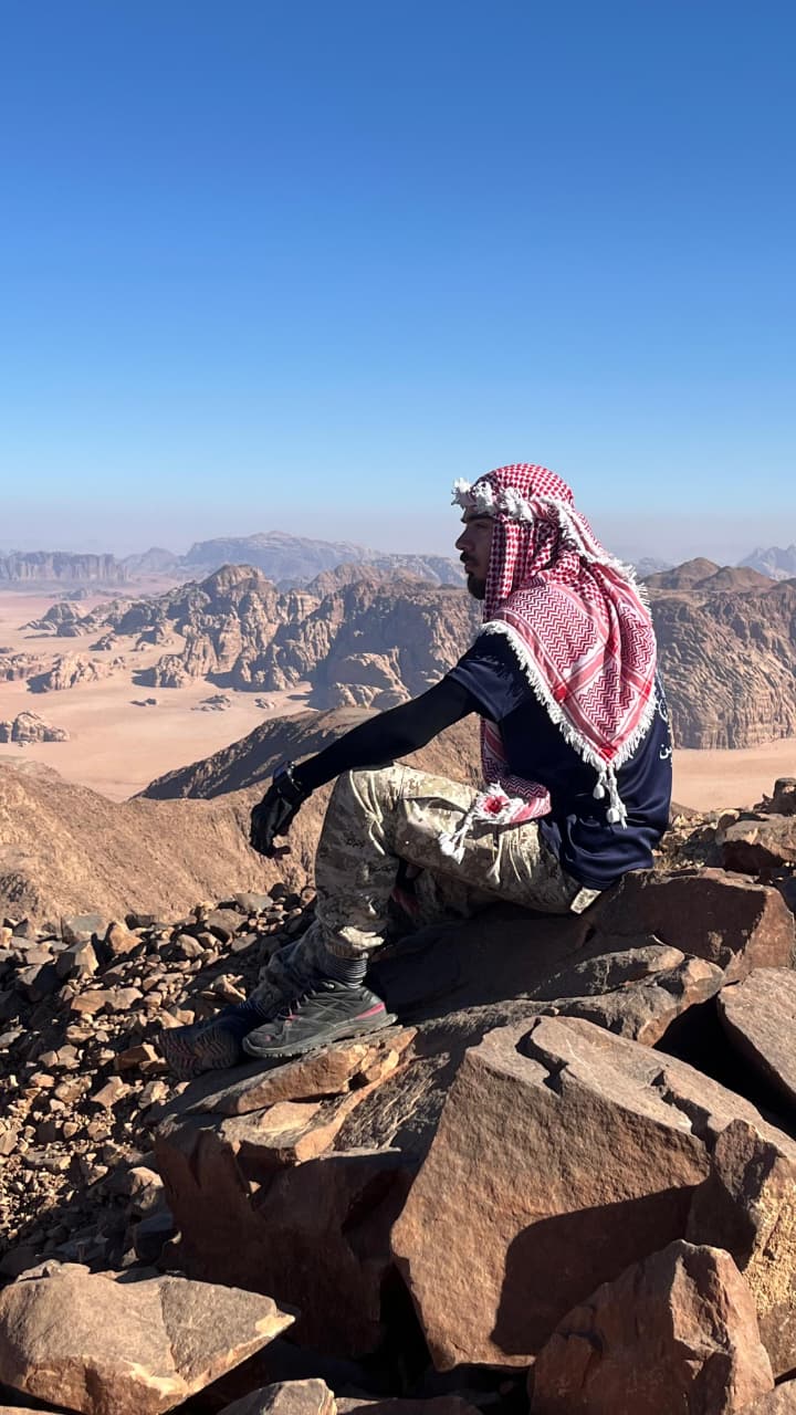 في اعلى قمة جبلية في الاردن